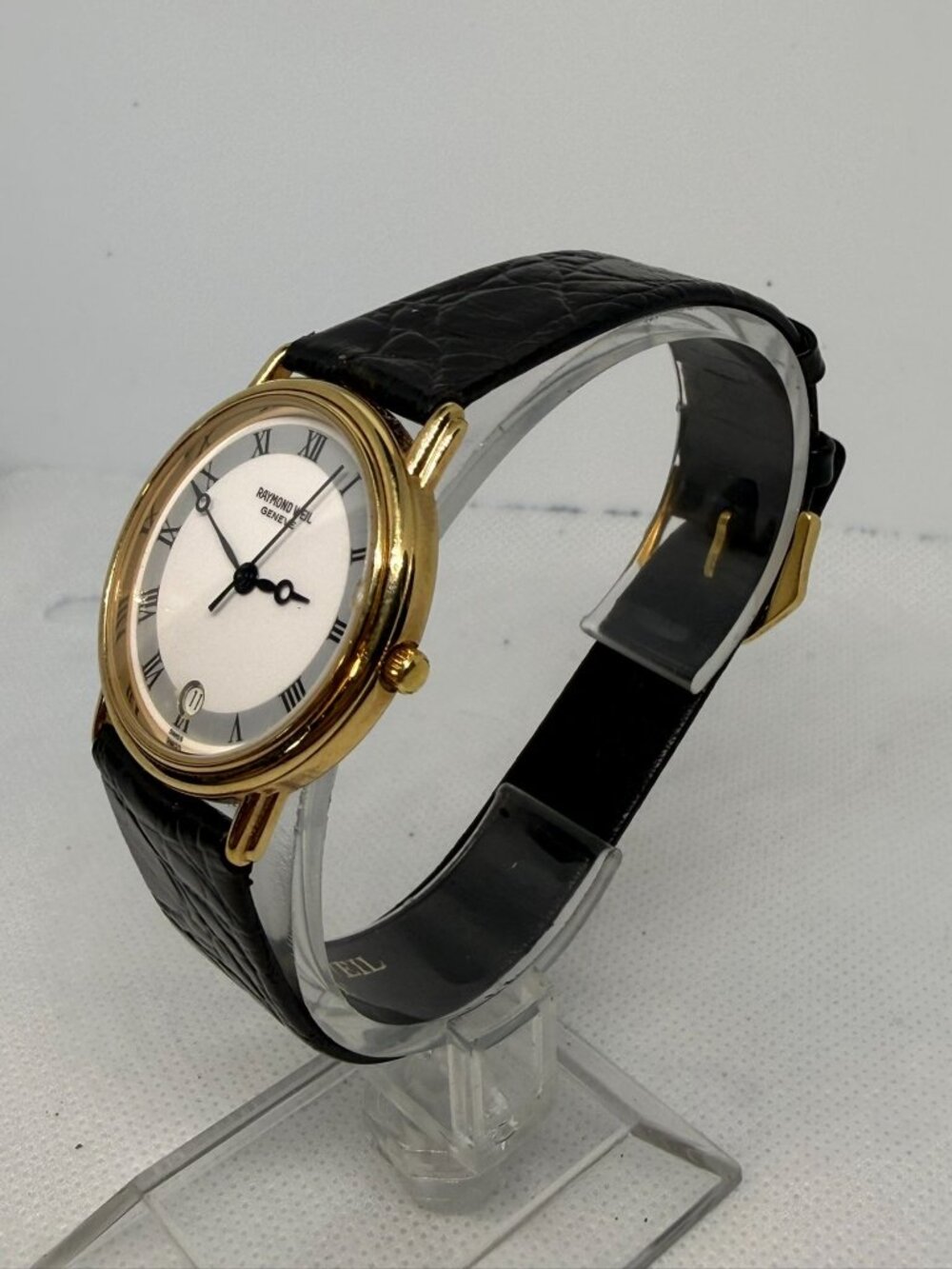 Raymond Weil Geneve 5532 32MM Gold Plate White Dial Roman Swiss Quartz Watch - Picture 3 of 14